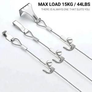 Stainless Steel Wire Picture Hanging Kit